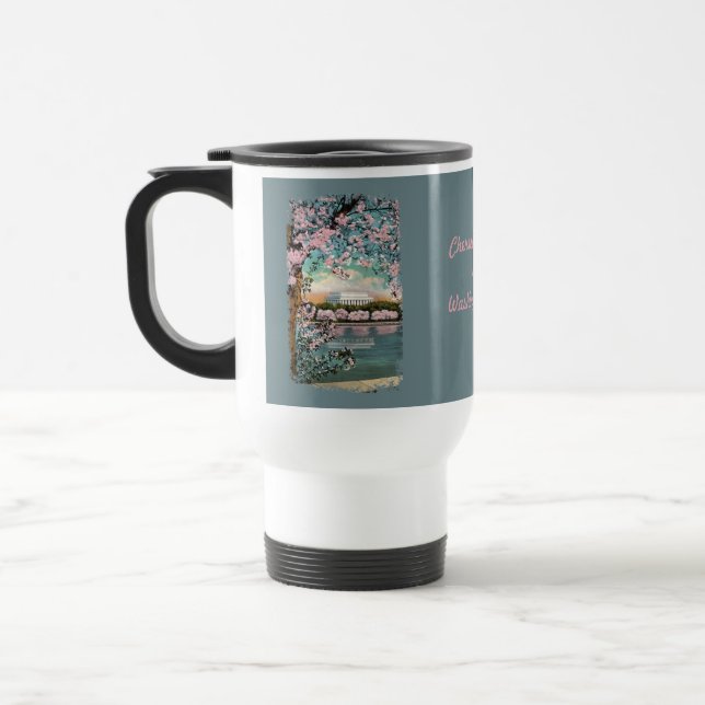 Caneca Térmica Cherry Blossoms Pintado Coffee Mug (Esquerda)
