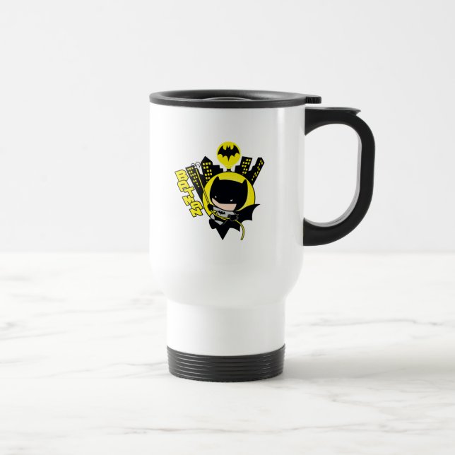 Caneca Térmica Chibi Batman Escalando A Cidade (Direita)