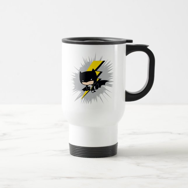 Caneca Térmica Chibi Batman Lightning Kick (Direita)