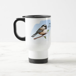 Caneca Térmica CHICKADEE BUFFALO WINGS por Jeff Willis Art