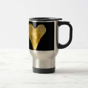 Caneca Térmica Chip De Batata Em Forma De Coração