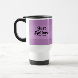 Caneca Térmica Christian Faith Apenas Acredita Na Bíblia Verso Ro