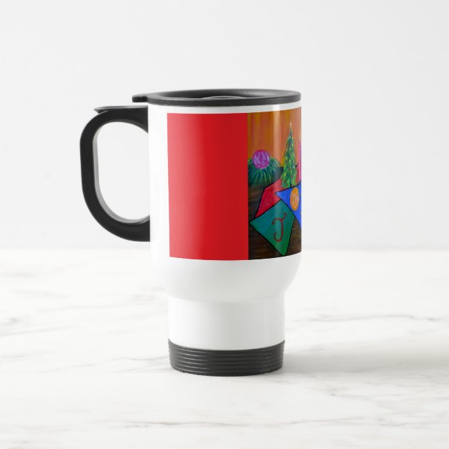 Caneca Térmica Christmas Joy Travel Mug (Esquerda)