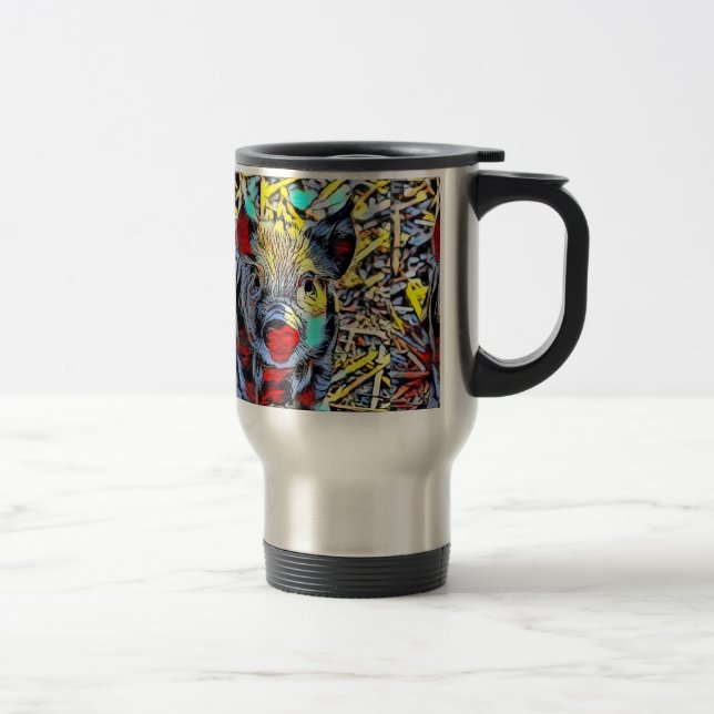Caneca Térmica chute de cor - leitão (Direita)