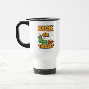 Caneca Térmica Chute ou Doce Futebol Divertido de Halloween