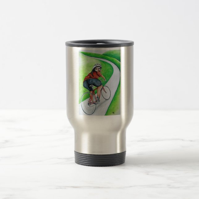 Caneca Térmica Ciclista - beijo adeus (Centro)