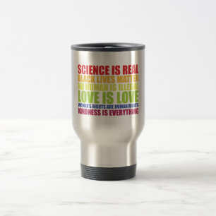 Caneca Térmica Ciência É Real Vidas Negras Importam Orgulho LGBT