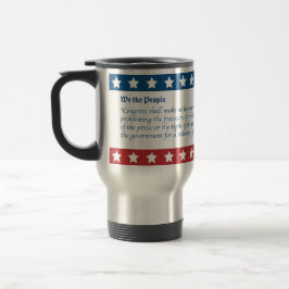 Caneca Térmica Cinco Liberdades da Primeira Emenda