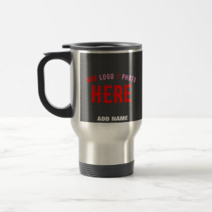 CANECA TÉRMICA CINZA PERSONALIZÁVEL MODERNA COM MARCA VERIFICADA