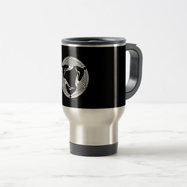 Caneca Térmica Círculo de três gruas (Frente Esquerda)