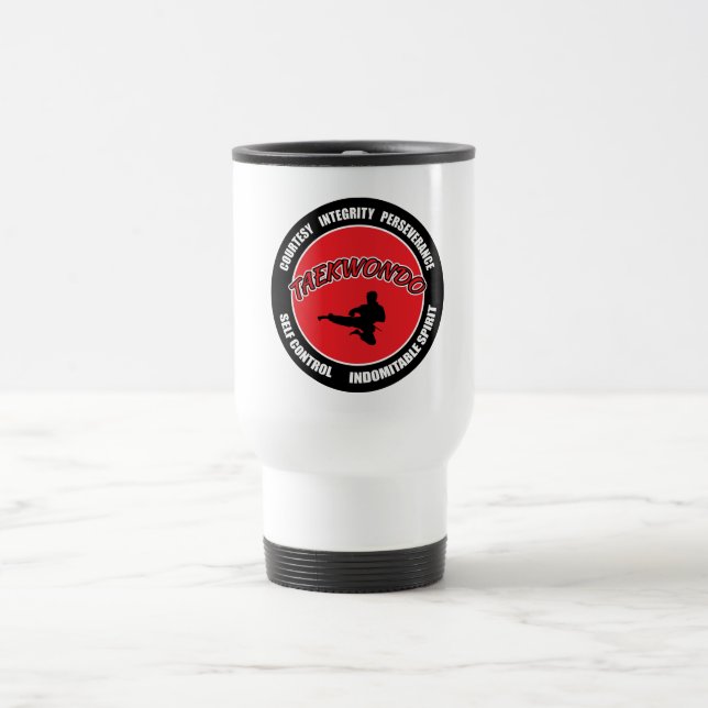 Caneca Térmica Círculo dos princípios de Taekwondo (Centro)