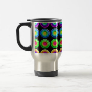 Caneca Térmica Círculos 3D Coloridos Funk