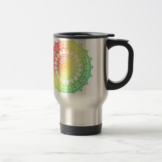 Caneca Térmica Círculos arco-íris (Direita)