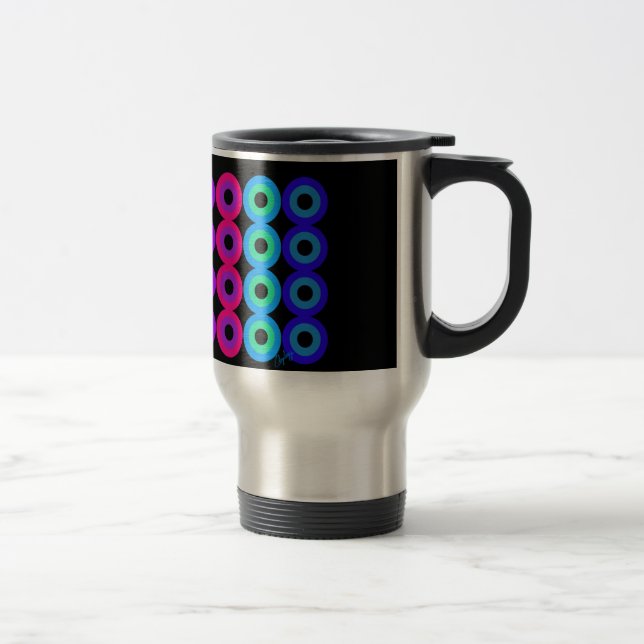 Caneca Térmica Círculos neon (Direita)