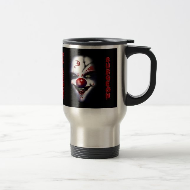 Caneca Térmica Cirurgião de substituição - Palhaço de Mau (Direita)