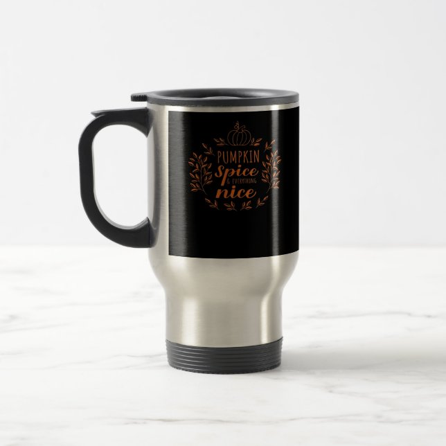 Caneca Térmica Citação de outono Inspiradora (Esquerda)