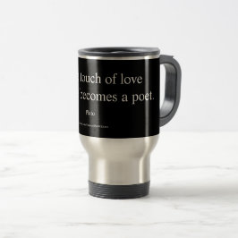 Caneca Térmica Citação de Platão; O Toque do Amor