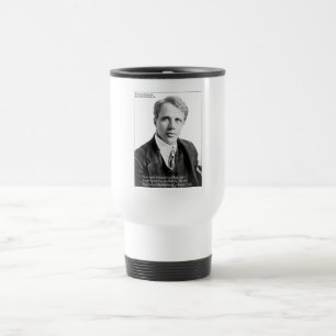 Caneca Térmica Citação de Robert Frost "Caminho Percorrido" em Ca