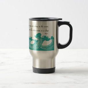 Caneca Térmica Citação do Oceano Rumi