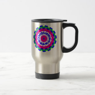 Caneca Térmica Citação Espiritual Com mais alto Caleidoscópio 