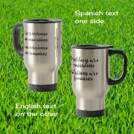 Caneca Térmica Citação inglesa curiosa espanhola