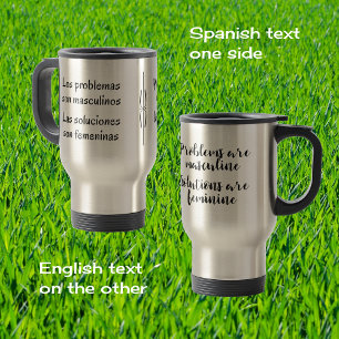 Caneca Térmica Citações espanholas engraçadas do inglês