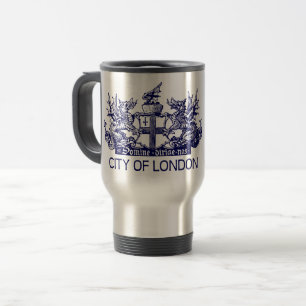 Caneca Térmica City of London, Vintage, Casaco de Armas, Inglater