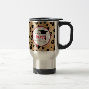 Caneca Térmica Classe da graduação do impressão 2011 do leopar