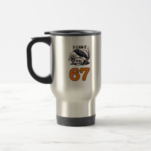Caneca Térmica Clássico de Halloween de Frango F-Caw-F
