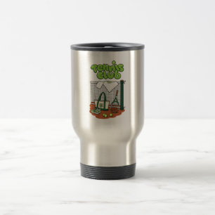 Caneca Térmica Clássico Gráfico de Esportes do Clube de Tênis – V