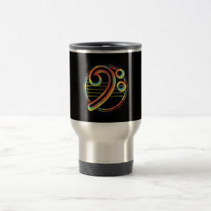 Caneca Térmica Cleff de Bass do Guitar Music Lover