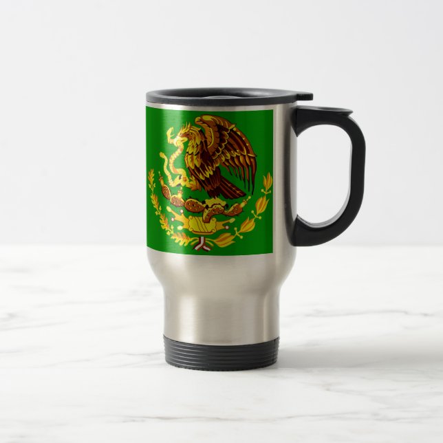 Caneca Térmica COA do México Dourado (Direita)