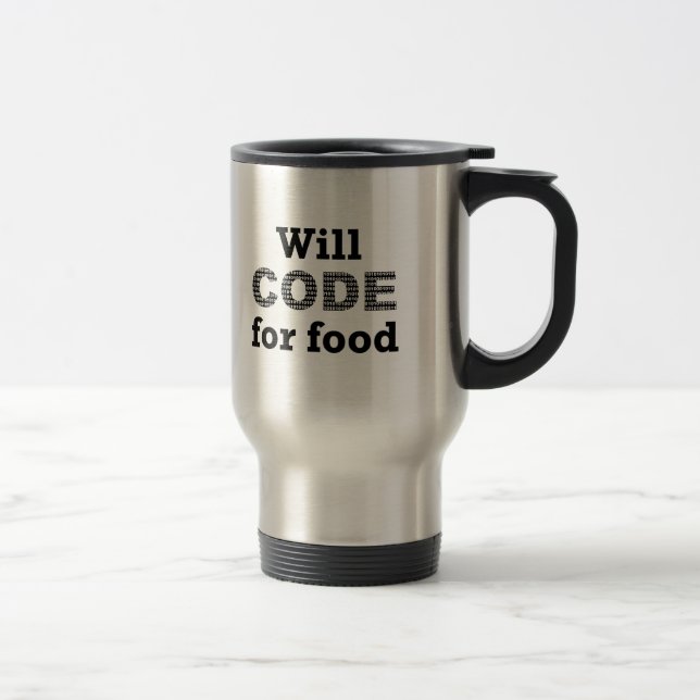 Caneca Térmica Codificação Para Comida Mug (Direita)
