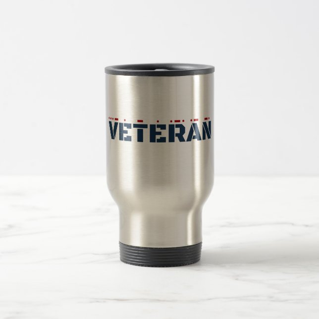 Caneca Térmica Código Veterano e Morse - Dia dos Veteranos (Centro)