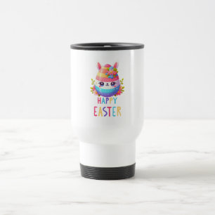 Caneca Térmica Coelhinho de ovo da Páscoa bonito, colorido Mug
