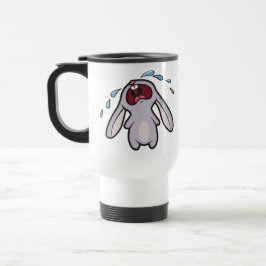 Caneca Térmica Coelho Bawling de grito triste do coelho |