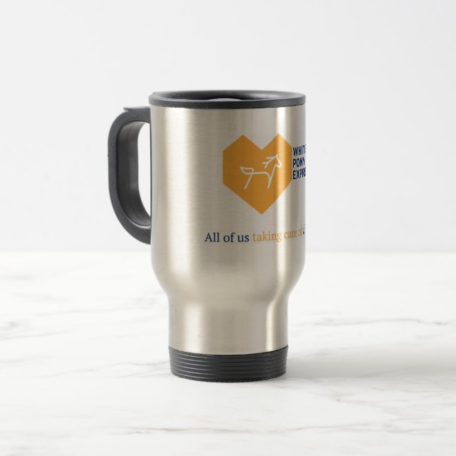 Caneca Térmica Coffee De Café Insulado Em Branco (Frente Esquerda)