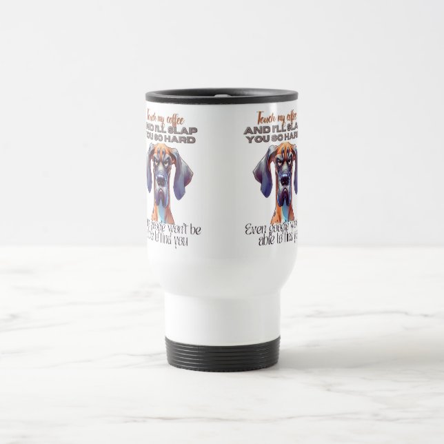 Caneca Térmica Coffee Mug - Engraçado "Toque meu café" De (Centro)