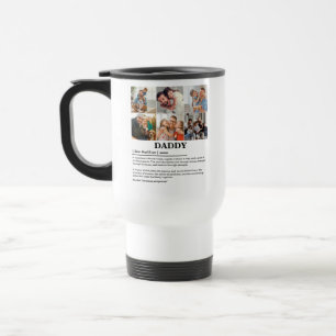 Caneca Térmica Colagem de Fotografias de Definição 6 de Pai Perso