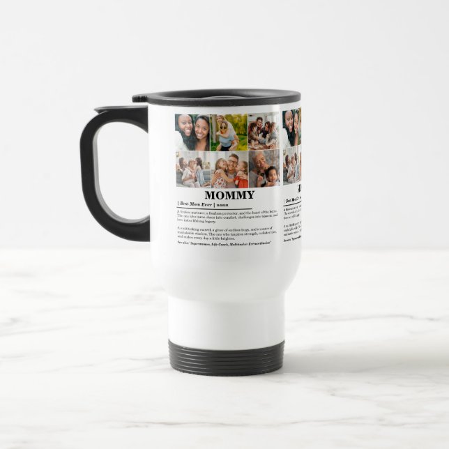 Caneca Térmica Colagem de Fotografias Personalizada Definição 6 d (Esquerda)