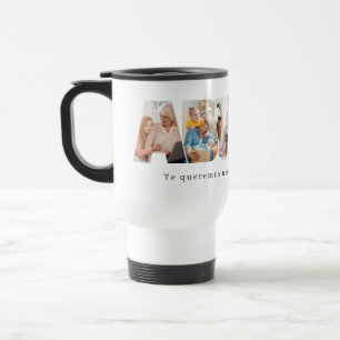 Caneca Térmica Colagem de Fotos da Avó Espanhola para o Dia das M