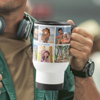 Colagem de Fotos da Família com 8 Fotos e Texto Pe
