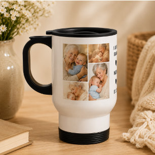 Caneca Térmica Colagem de Fotos da Vovó Personalizada Dia dos A