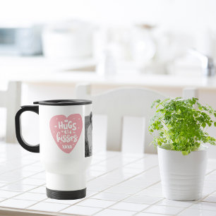 Caneca Térmica Colagem de fotos e abraços do Casal e beijos do co
