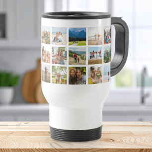 Caneca Térmica Colagem de Fotos Moderna 24