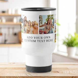 Caneca Térmica Colagem de Fotos Moderna Personalizada 14