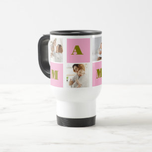 Caneca Térmica Colagem de Fotos Personalizada da Avó 4 da MAMA