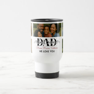 Caneca Térmica Colagem de Fotos Personalizada do Melhor Pai Nunca