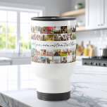Caneca Térmica Colagem de Fotos Personalizada Moderna 48<br><div class="desc">Crie a sua própria caneca de viagem personalizada de colagem de fotos,  com 48 imagens favoritas e texto personalizado.</div>