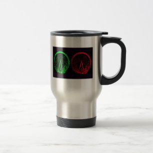 Caneca Térmica Colagem-Eu do olho de Londres